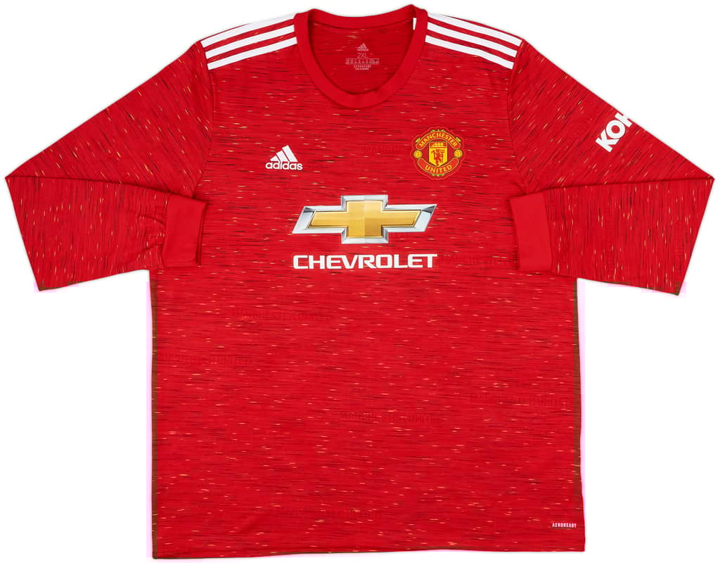 2020-21 Manchester United Home L/S Shirt Mata #8 - 8/10 - (XXL)