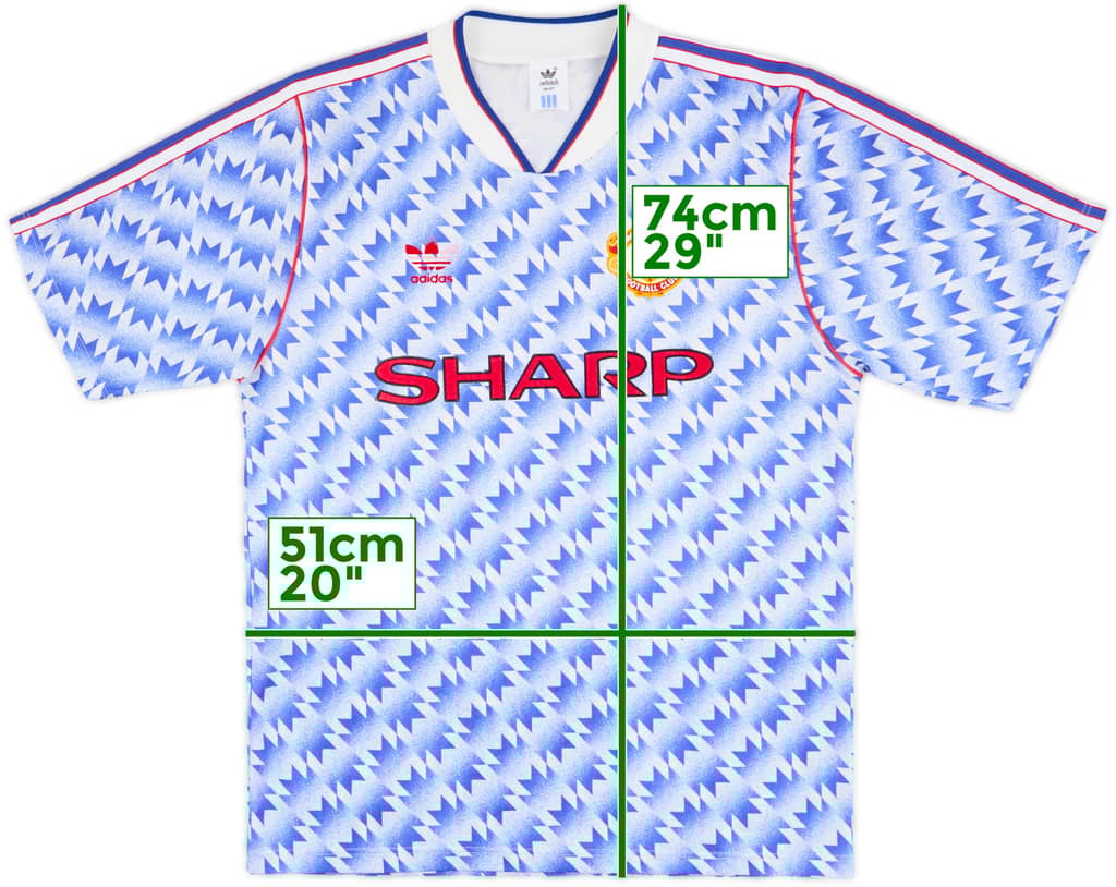 1990-92 Manchester United Away Shirt - 5/10 - (M)