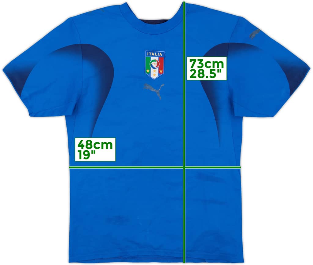 2006 Italy Home Shirt - 4/10 - (S)