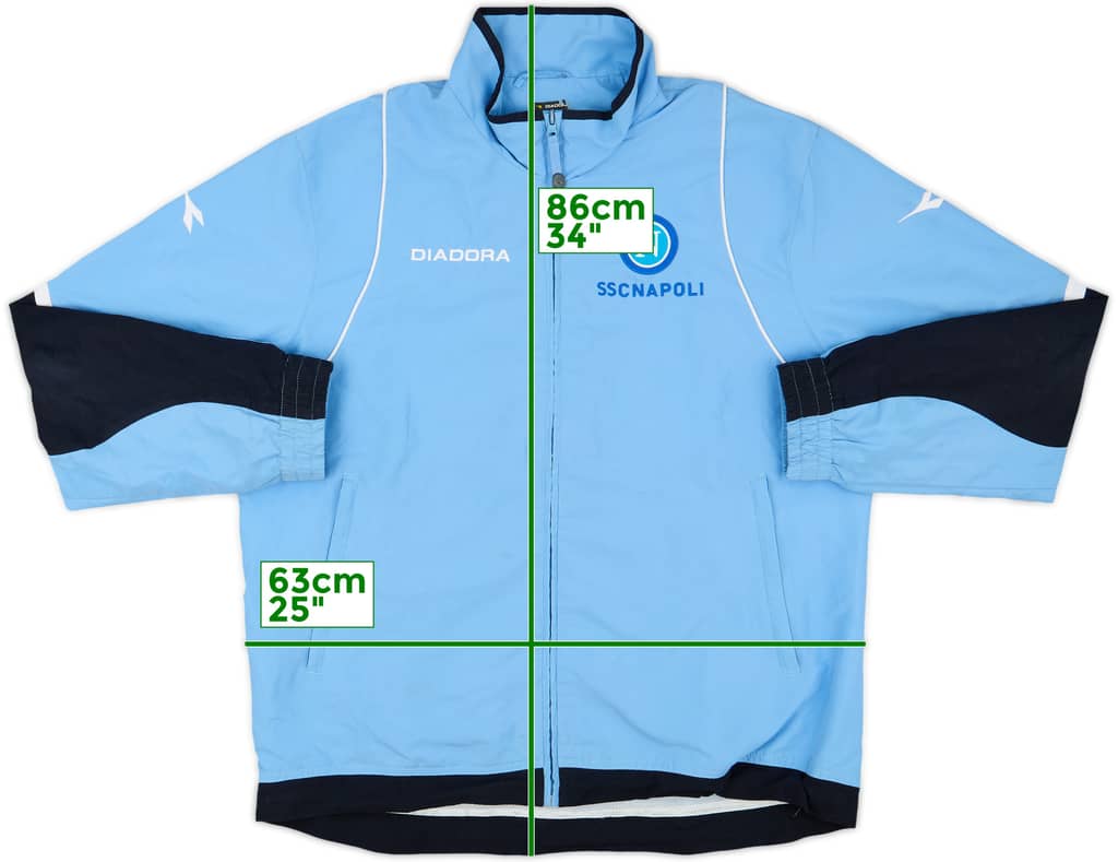 2007-08 Napoli Diadora Track Jacket - 8/10 - (XL)