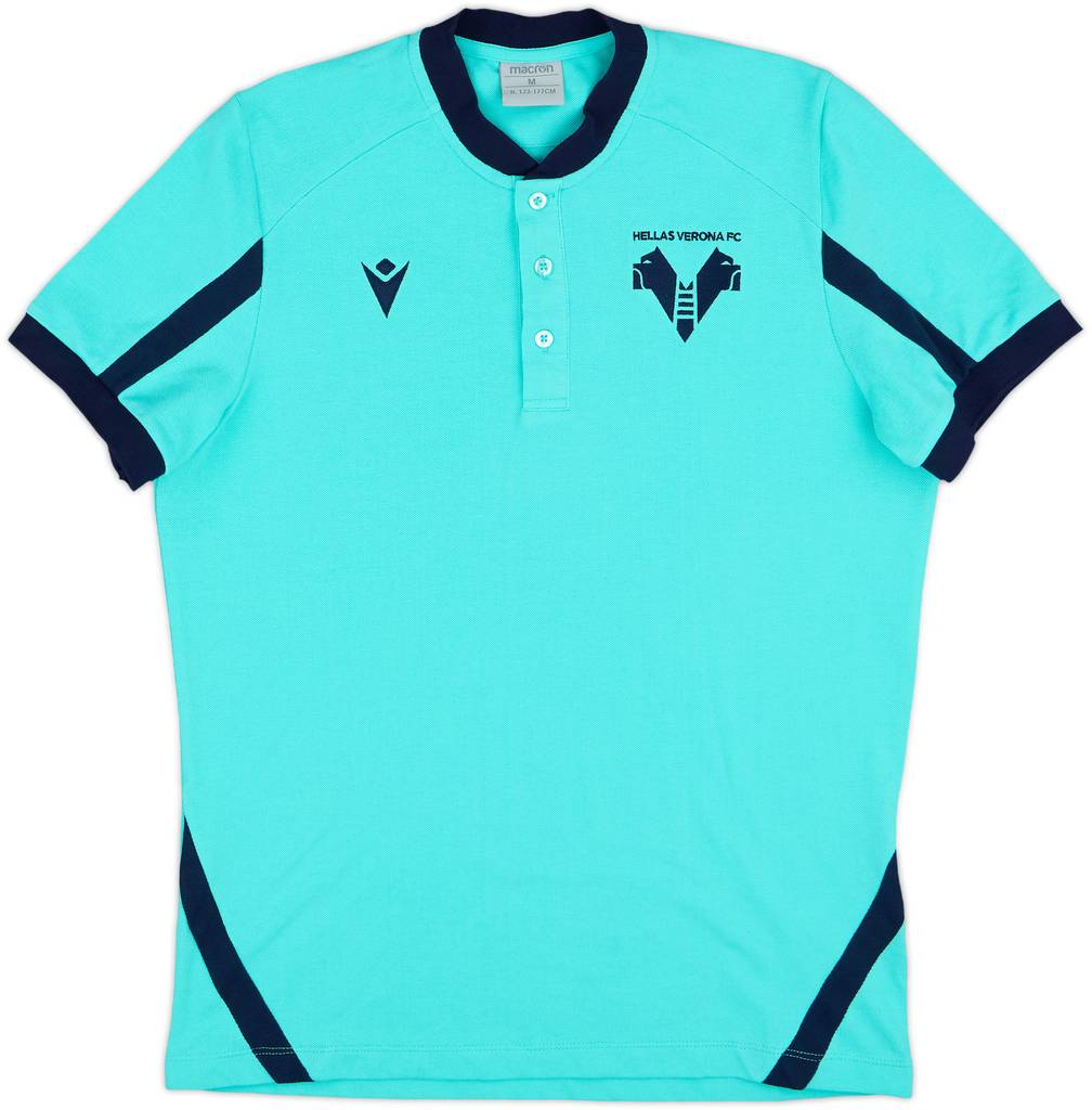 2021-22 Hellas Verona Macron Polo Shirt - 9/10 - (M)