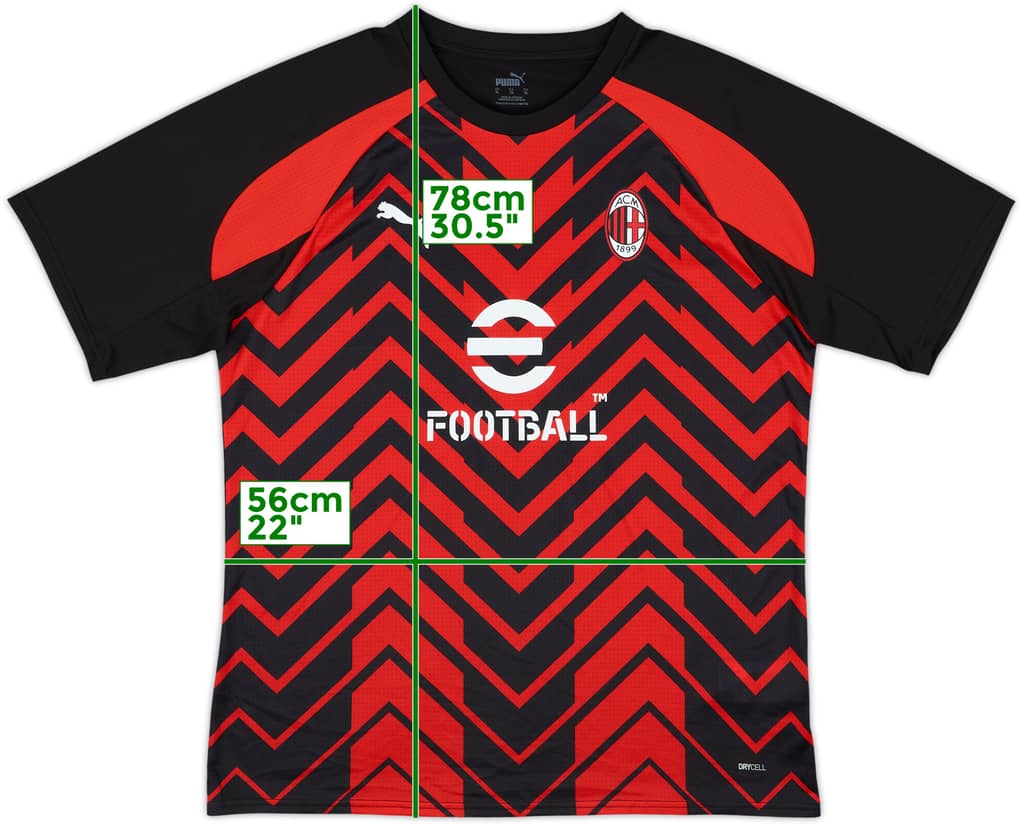 2023-24 AC Milan Puma Training Shirt - 10/10 - (XL)