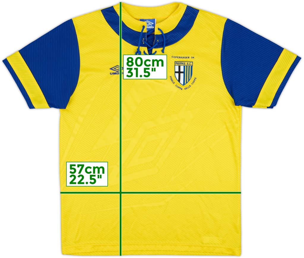 1993-94 Parma 'Finale Coppa delle Coppe' Away Shirt - 7/10 - (L)
