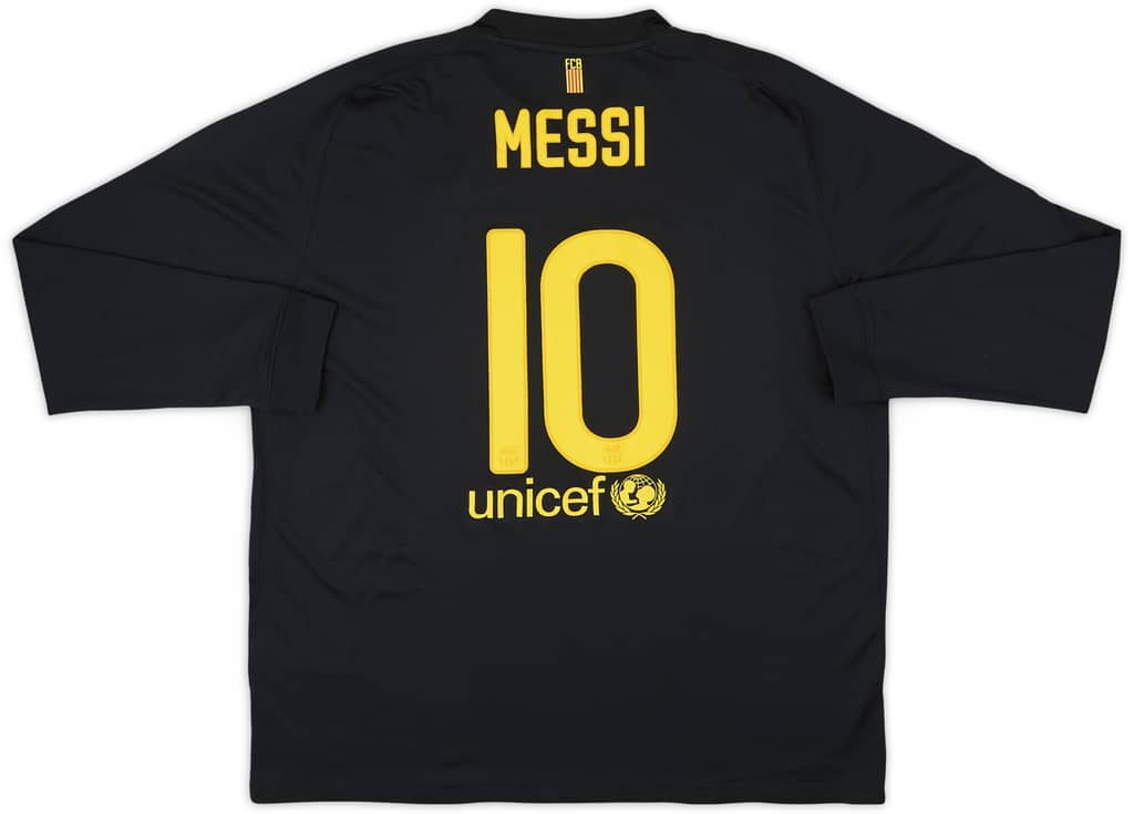 2011-12 Barcelona Away L/S Shirt Messi #10 - 8/10 - (XXL)