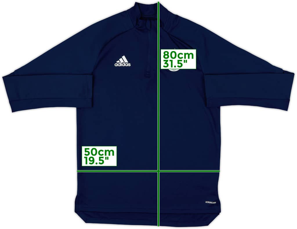 2020-21 Fenerbahce adidas 1/4 Zip Drill Top - 9/10 - (M)