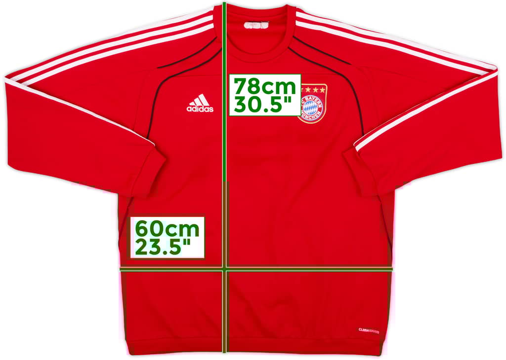 2010-11 Bayern Munich adidas Sweat Top - 8/10 - (XL)