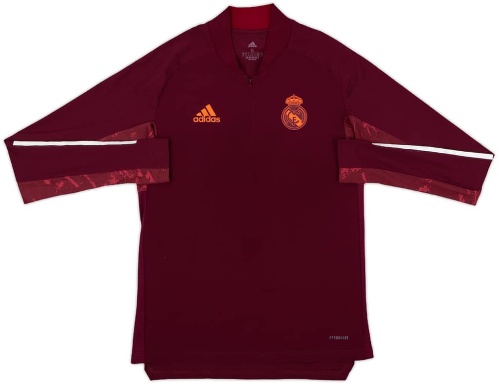 2020-21 Real Madrid adidas 1/4 Zip Drill Top - 9/10 - (S)