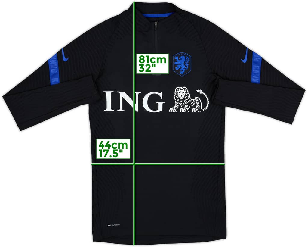 2020-21 Netherlands Player Issue Nike 1/4 Zip Drill Top - 9/10 - (S)