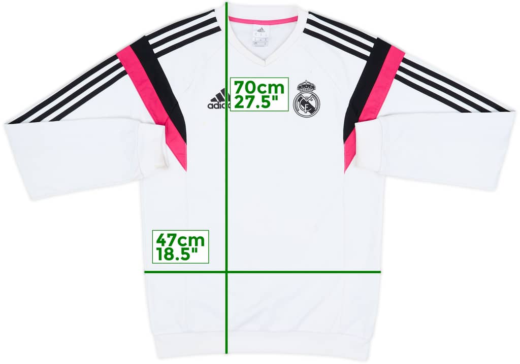 2014-15 Real Madrid adidas Sweat Top - 7/10 - (XS)