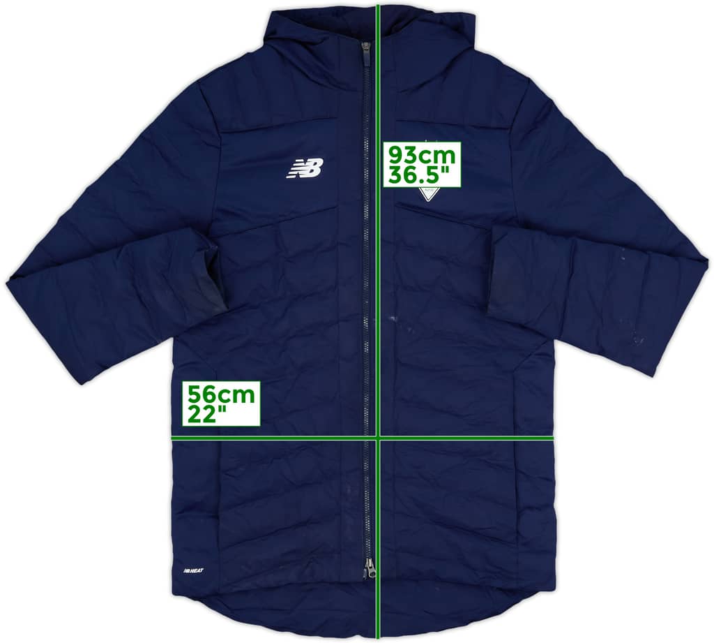 2021-22 Dynamo Kyiv New Balance Padded Bench Coat - 7/10 - (M)