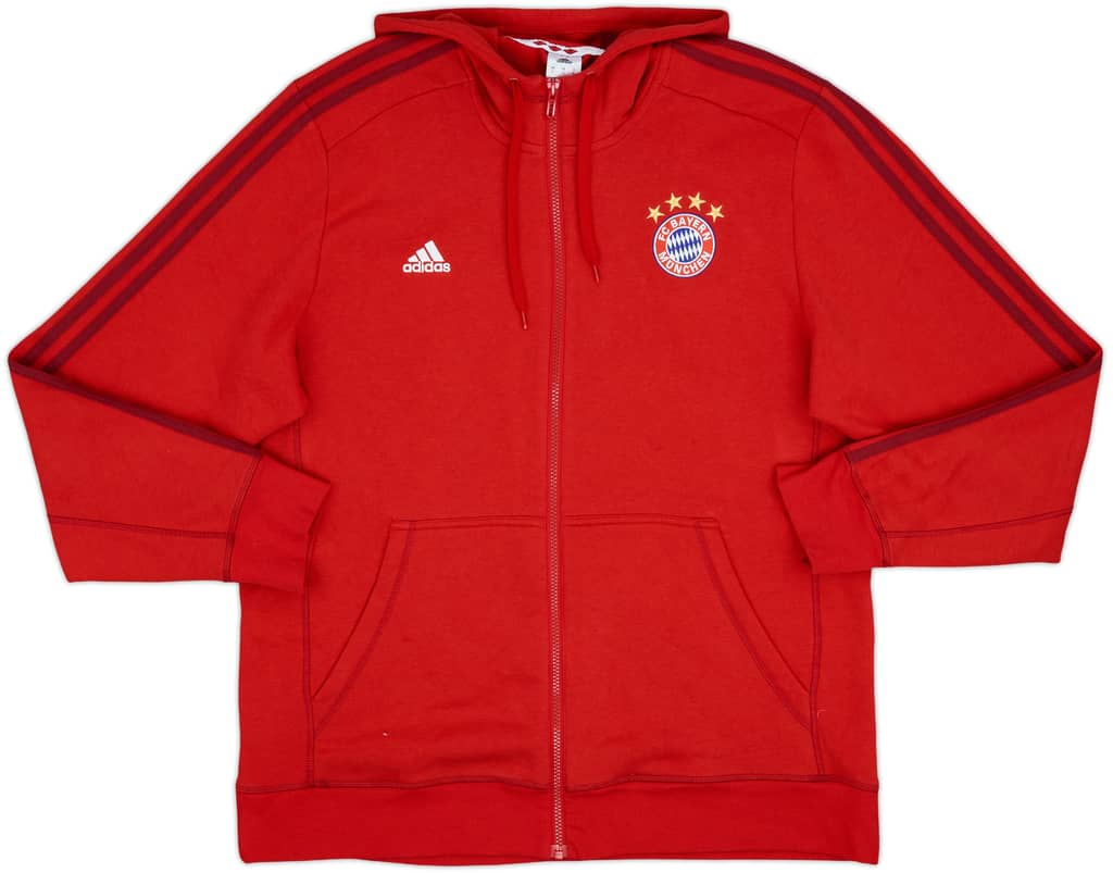 2015-16 Bayern Munich adidas Hooded Track Jacket - 9/10 - (XL)