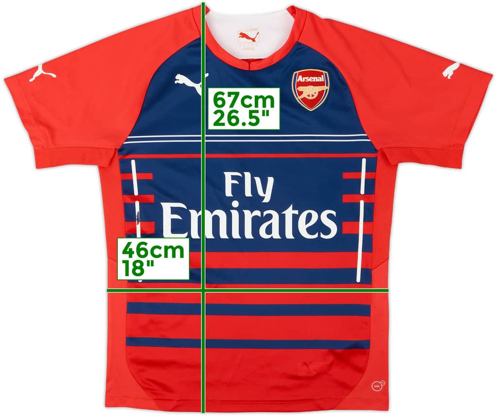 2014-15 Arsenal Puma Training Shirt - 9/10 - (S)