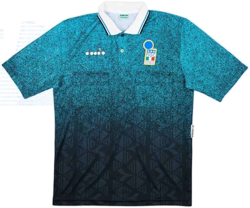 1990s Italy FIGC Diadora Referee Shirt - 8/10 - (L)