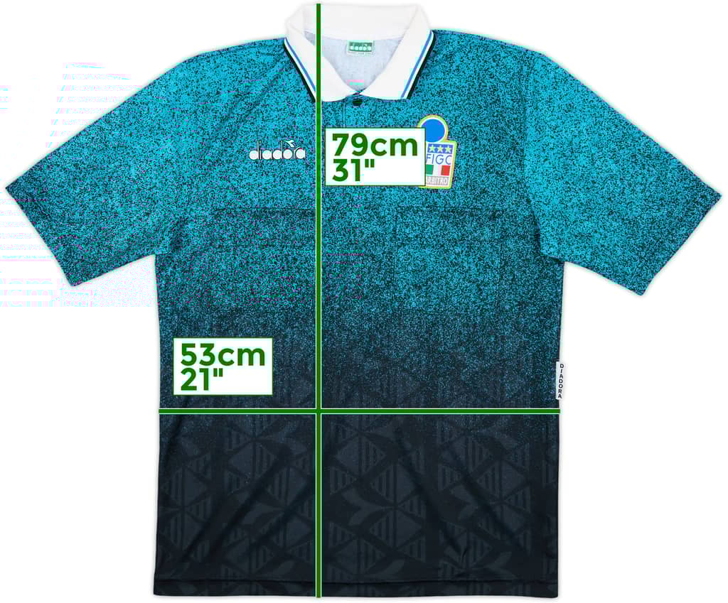 1990s Italy FIGC Diadora Referee Shirt - 8/10 - (L)