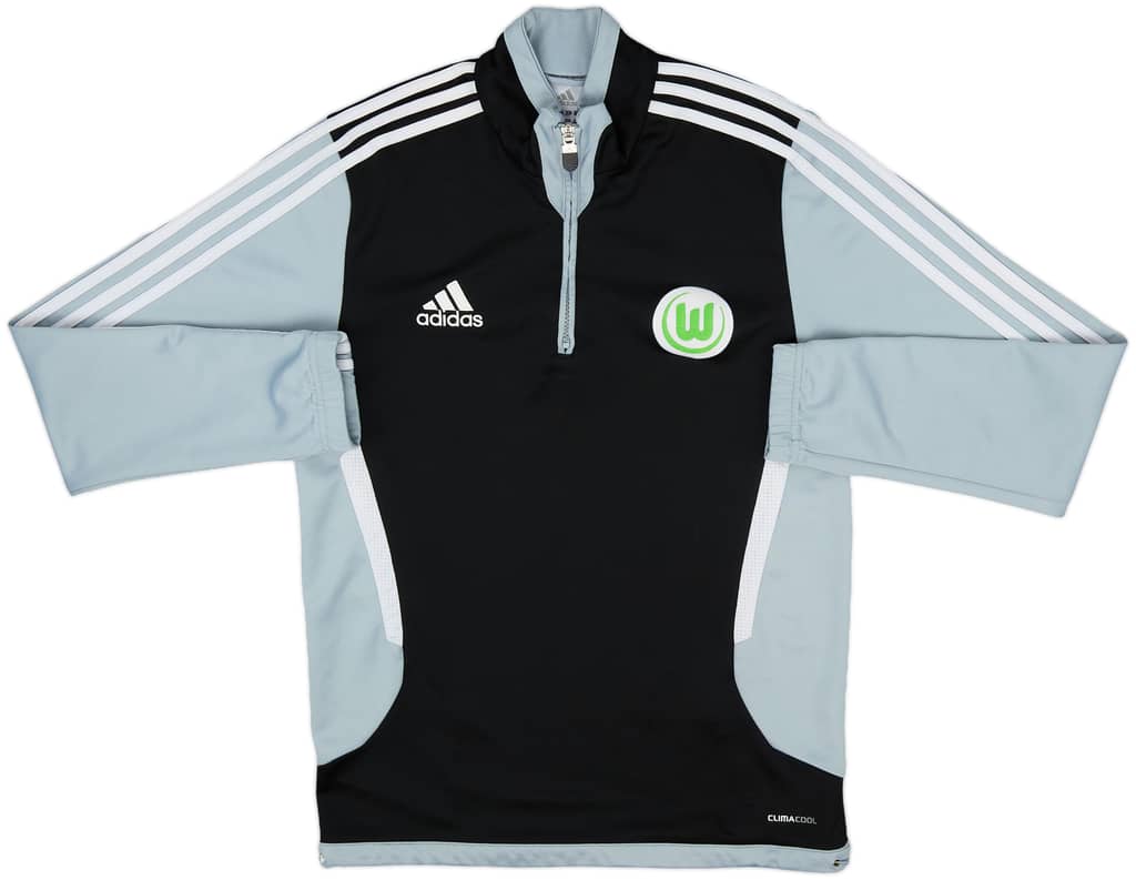 2011-12 Wolfsburg adidas 1/4 Zip Drill Top - 7/10 - (S)