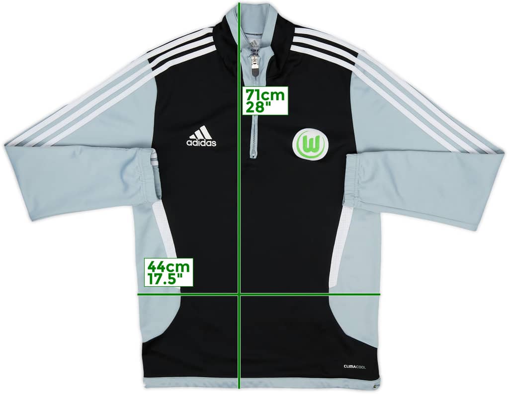 2011-12 Wolfsburg adidas 1/4 Zip Drill Top - 7/10 - (S)