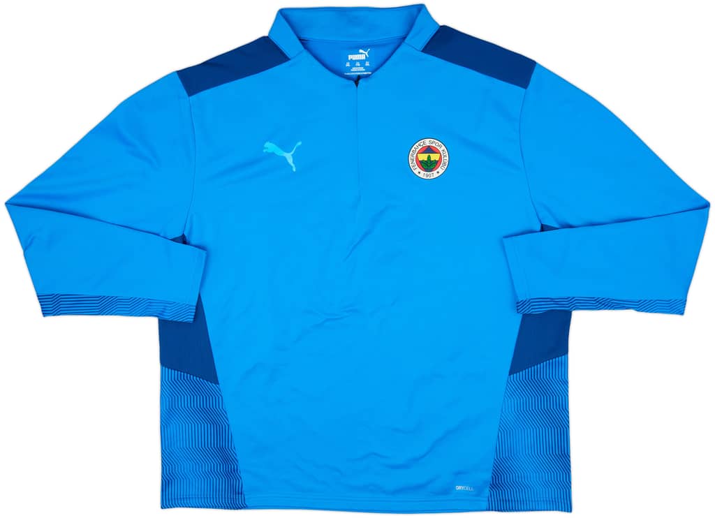 2021-22 Fenerbahce Puma 1/4 Zip Drill Top - 9/10 - (XXL)