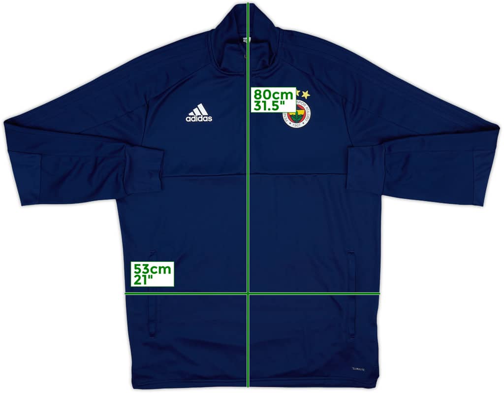 2018-19 Fenerbahce adidas 1/4 Zip Drill Top - 8/10 - (L)