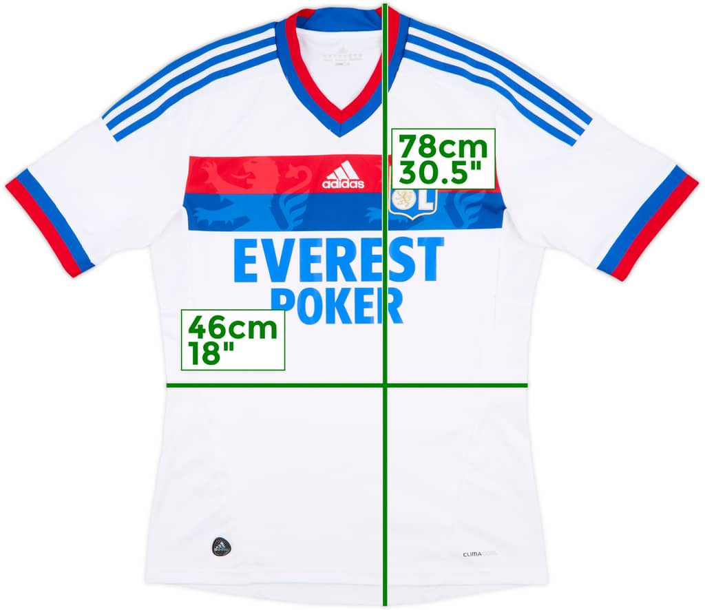 2011-12 Lyon Home Shirt - 9/10 - (M)