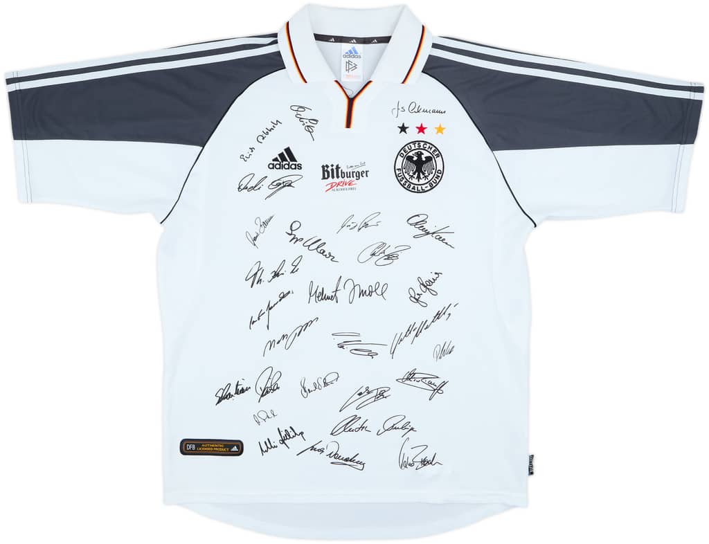 2000-02 Alemania 'Firmada por el Plantel' Camiseta Local - 9/10 - (L)