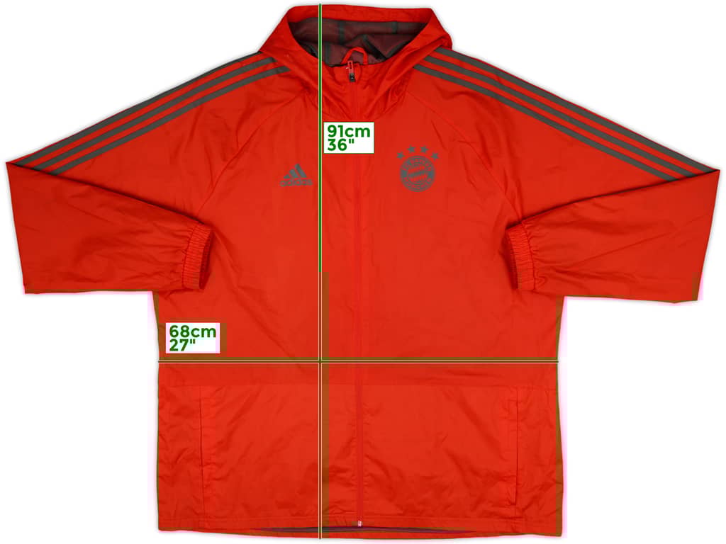2018-19 Bayern Munich adidas Hooded Rain Jacket - 7/10 - (XXL)