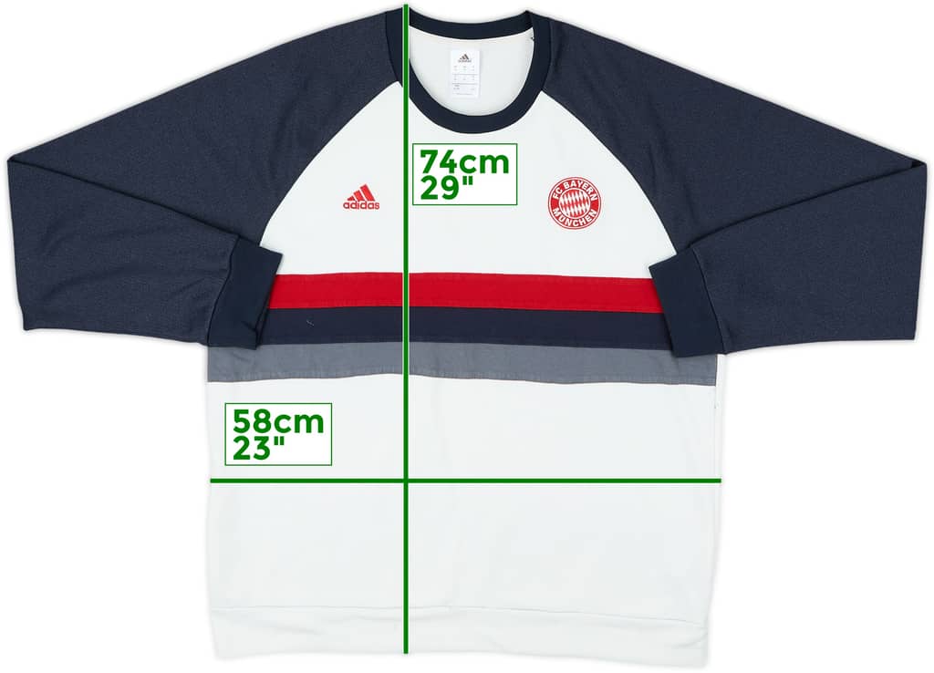 2015-16 Bayern Munich adidas Sweat Top - 7/10 - (XL)