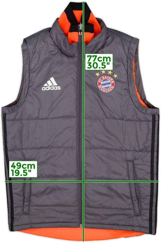 2016-17 Bayern Munich adidas Padded Gilet - 8/10 - (S)