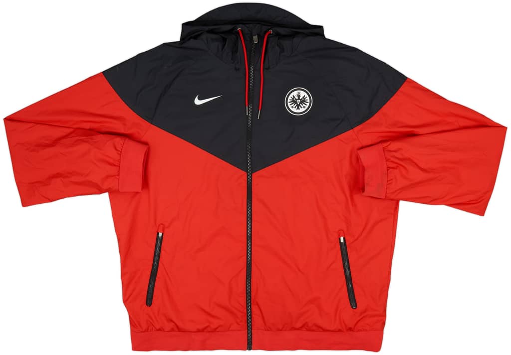 2020-21 Eintracht Frankfurt Nike Hooded Track Jacket - 8/10 - (XL)