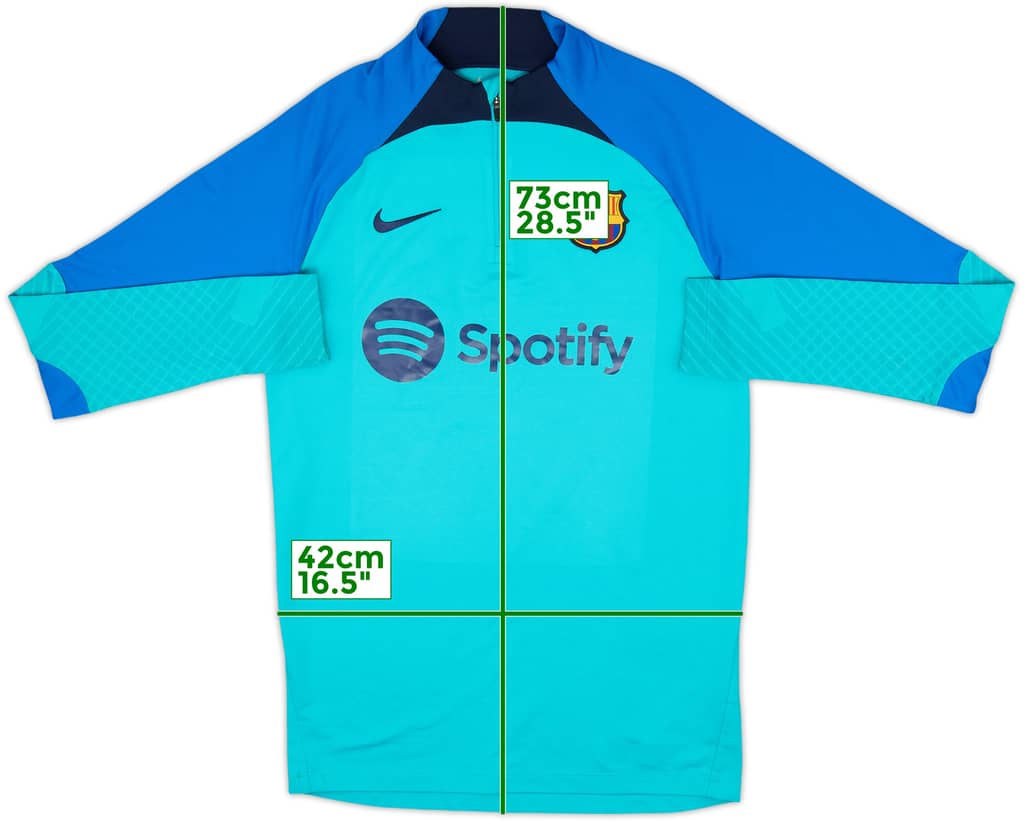 2022-23 Barcelona Nike 1/4 Zip Drill Top - 8/10 - (S)