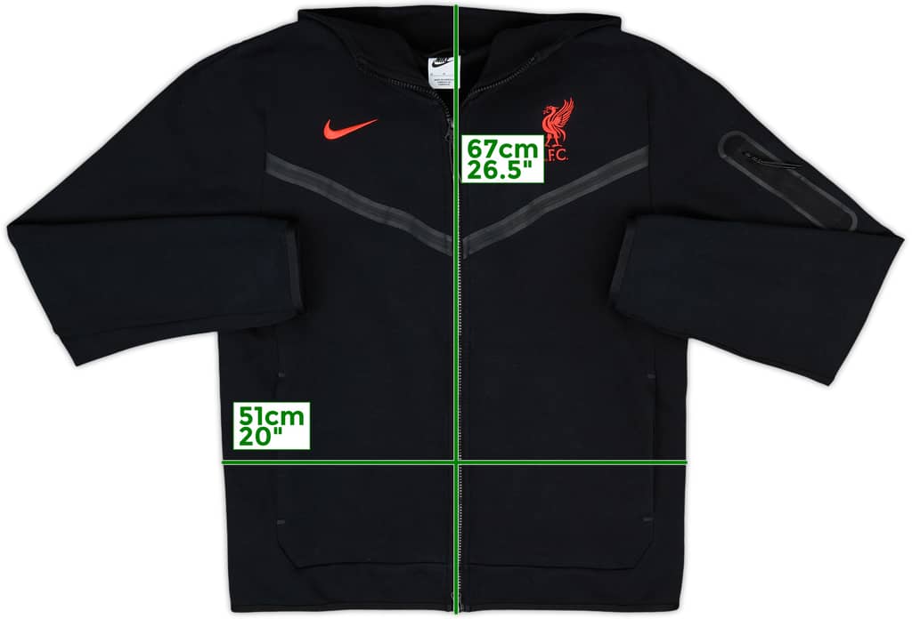 2022-23 Liverpool Nike Hooded Track Jacket - 9/10 - (M)