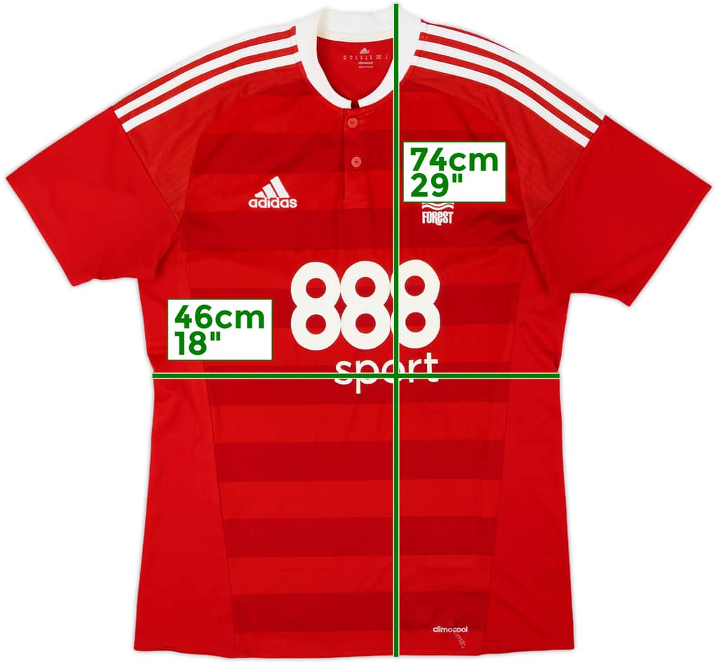 2016-17 Nottingham Forest Home Shirt - 7/10 - (M)