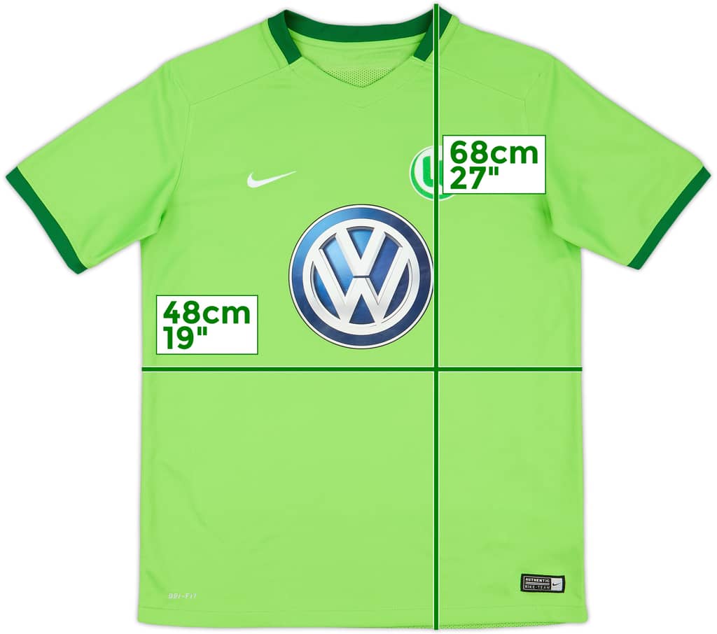 2016-17 Wolfsburg Home Shirt - 9/10 - (XL.Boys)
