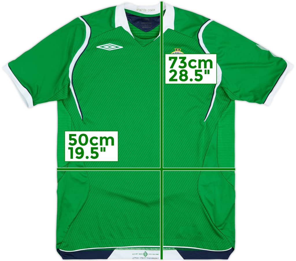 2008-10 Northern Ireland Home Shirt - 8/10 - (M)