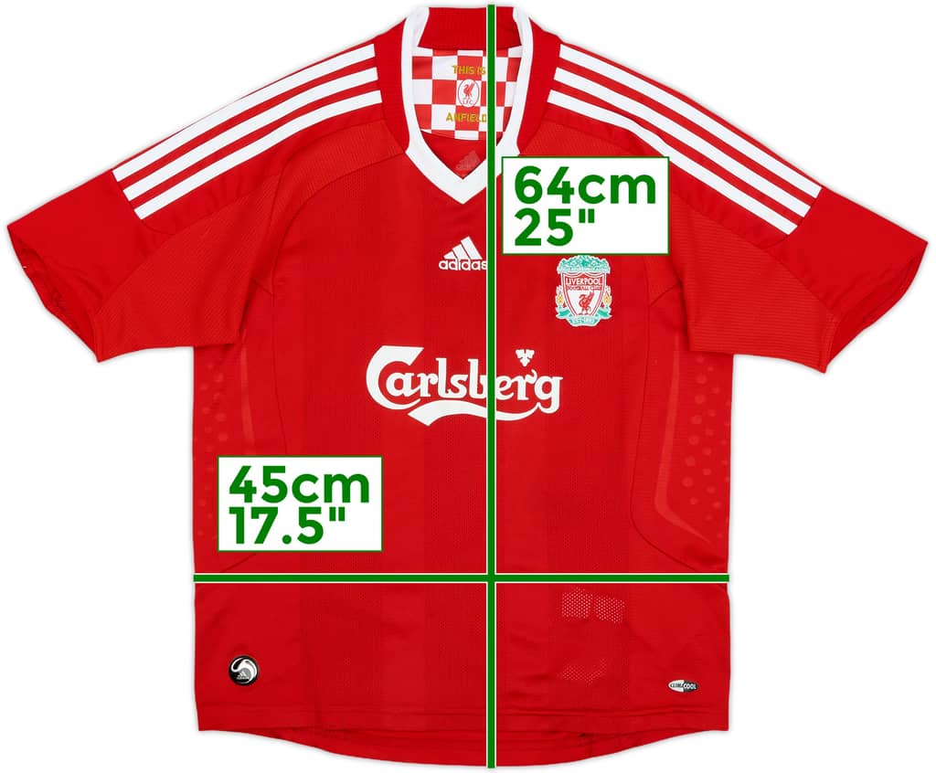 2008-10 Liverpool Home Shirt - 8/10 - (M.Boys)