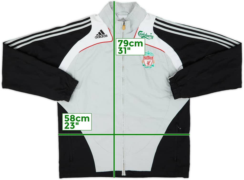 2008-09 Liverpool adidas Track Jacket - 8/10 - (L)