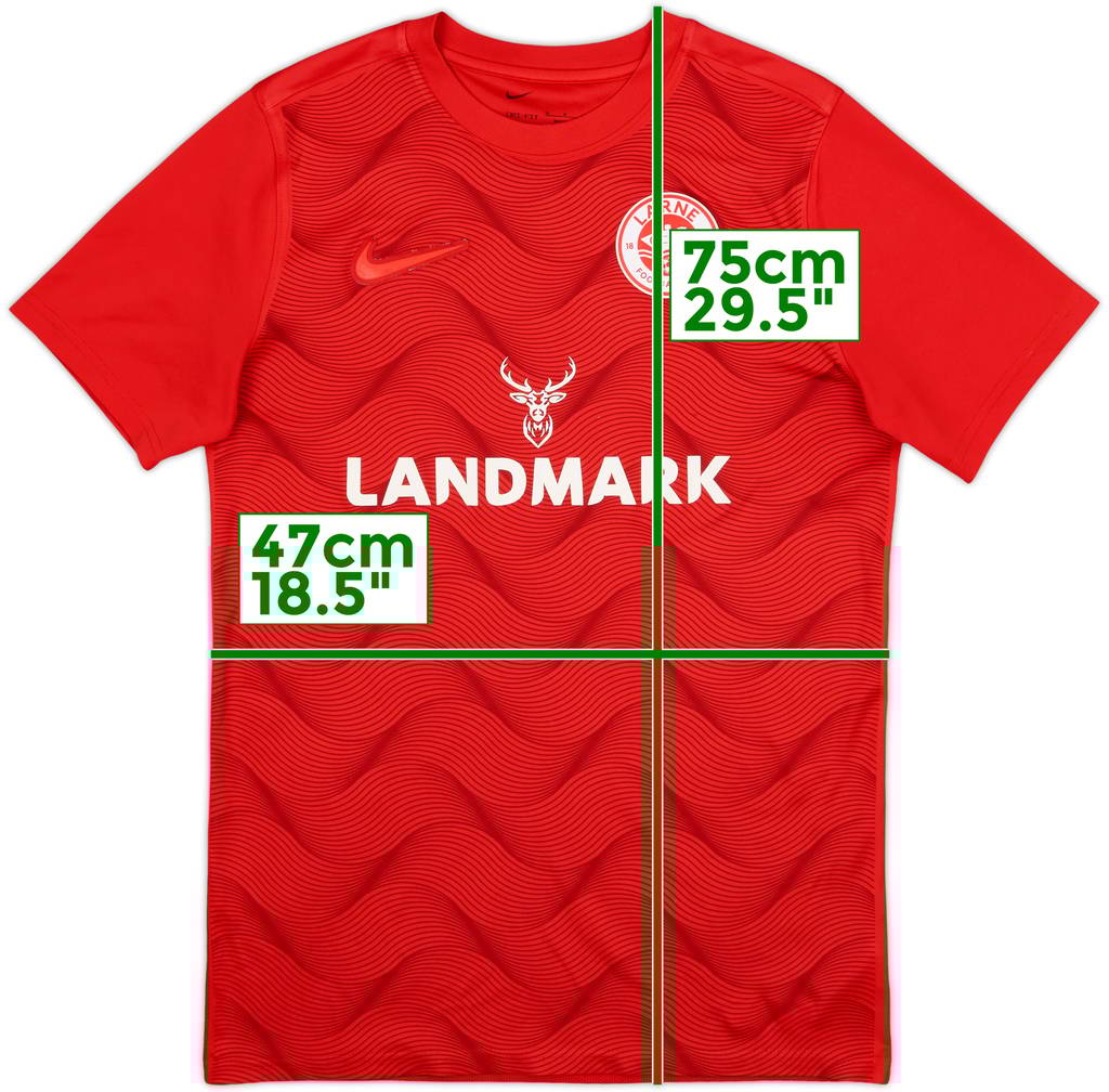 2021-22 Larne Home Shirt - 8/10 - (M)