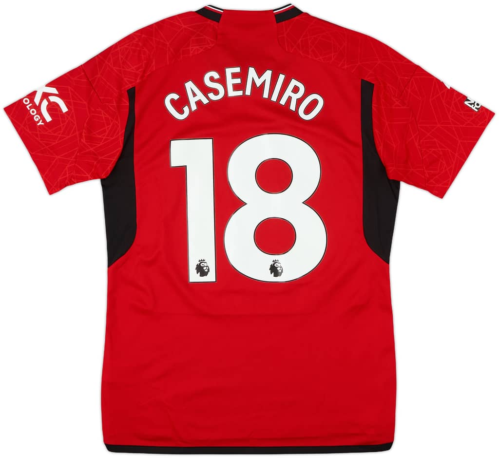 2023-24 Manchester United Home Shirt Casemiro #18 - 9/10 - (M)