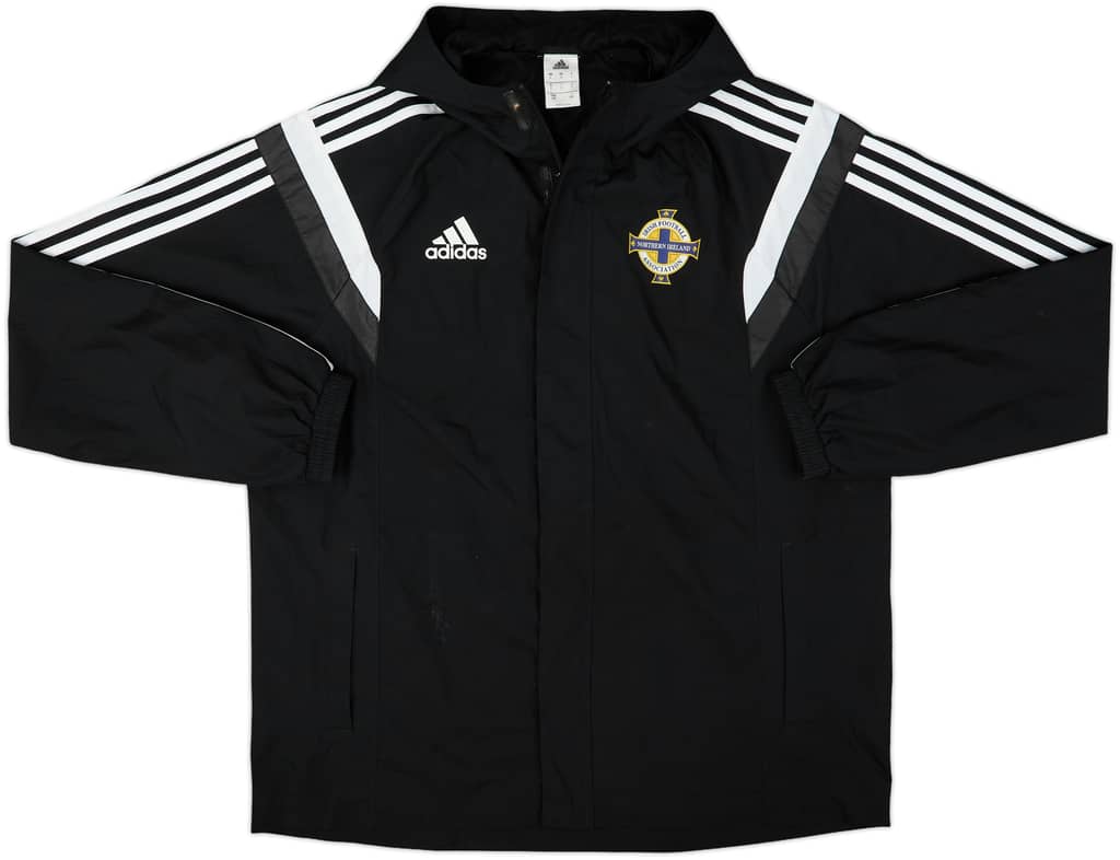 2013-14 Northern Ireland adidas Hooded Rain Jacket - 8/10 - (L)