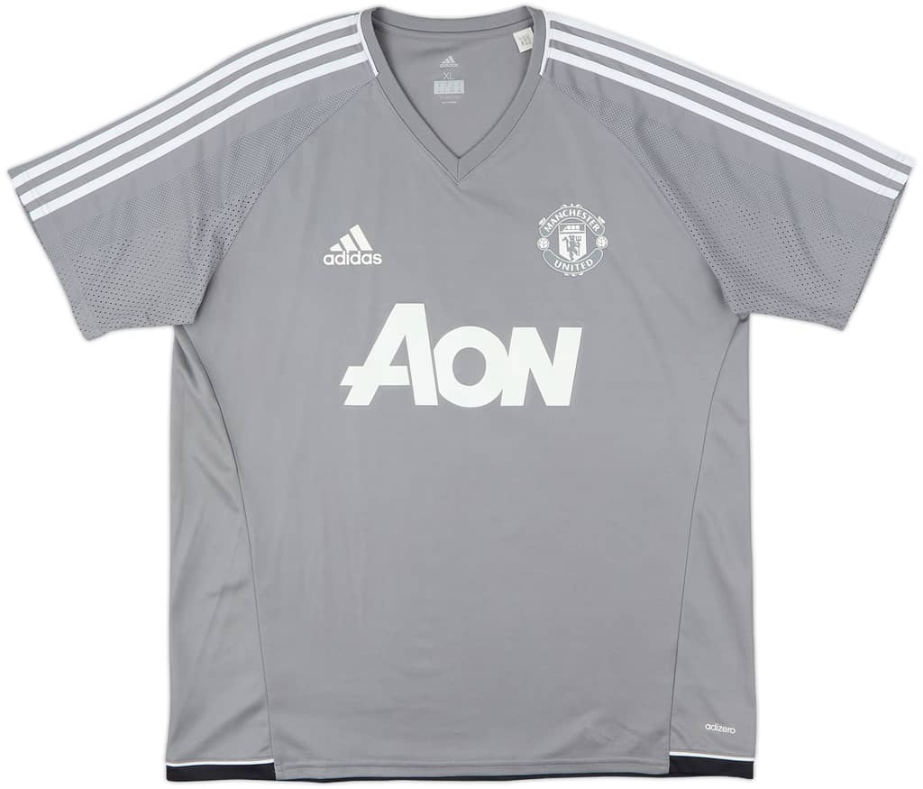 2017-18 Manchester United adizero Training Shirt - 9/10 - (XL)