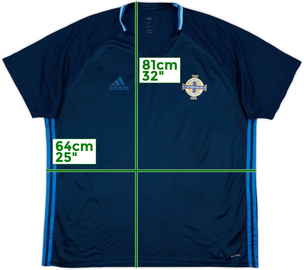 2016-17 Northern Ireland adidas Training Shirt - 8/10 - (XXL)
