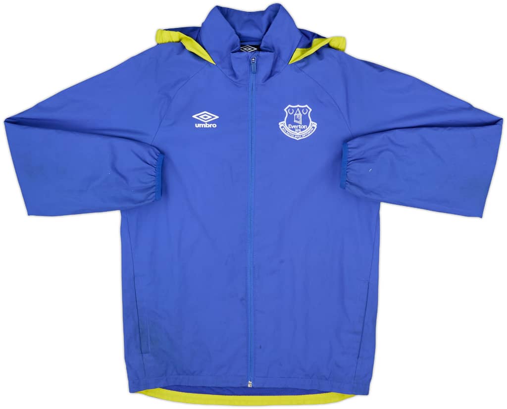 2015-16 Everton Umbro Hooded Track Jacket - 6/10 - (L.Boys)