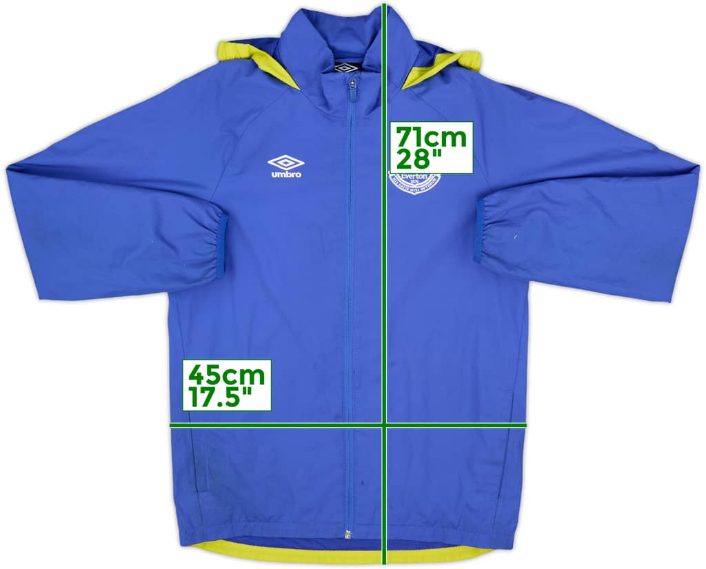 2015-16 Everton Umbro Hooded Track Jacket - 6/10 - (L.Boys)