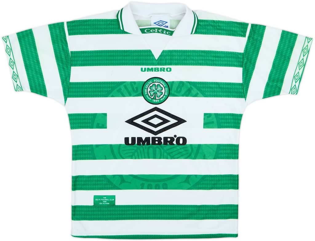1997-99 Celtic Home Shirt - 6/10 - (M.Boys)