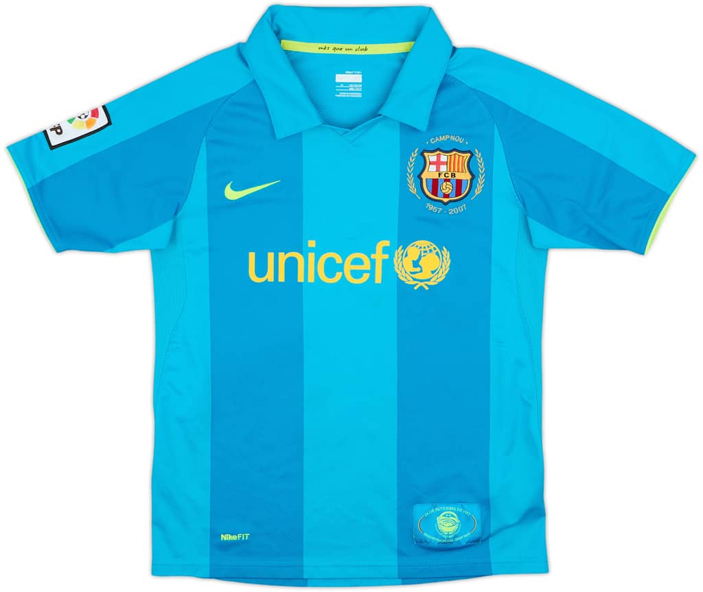 2007-09 Barcelona Away Shirt - 7/10 - (M.Boys)