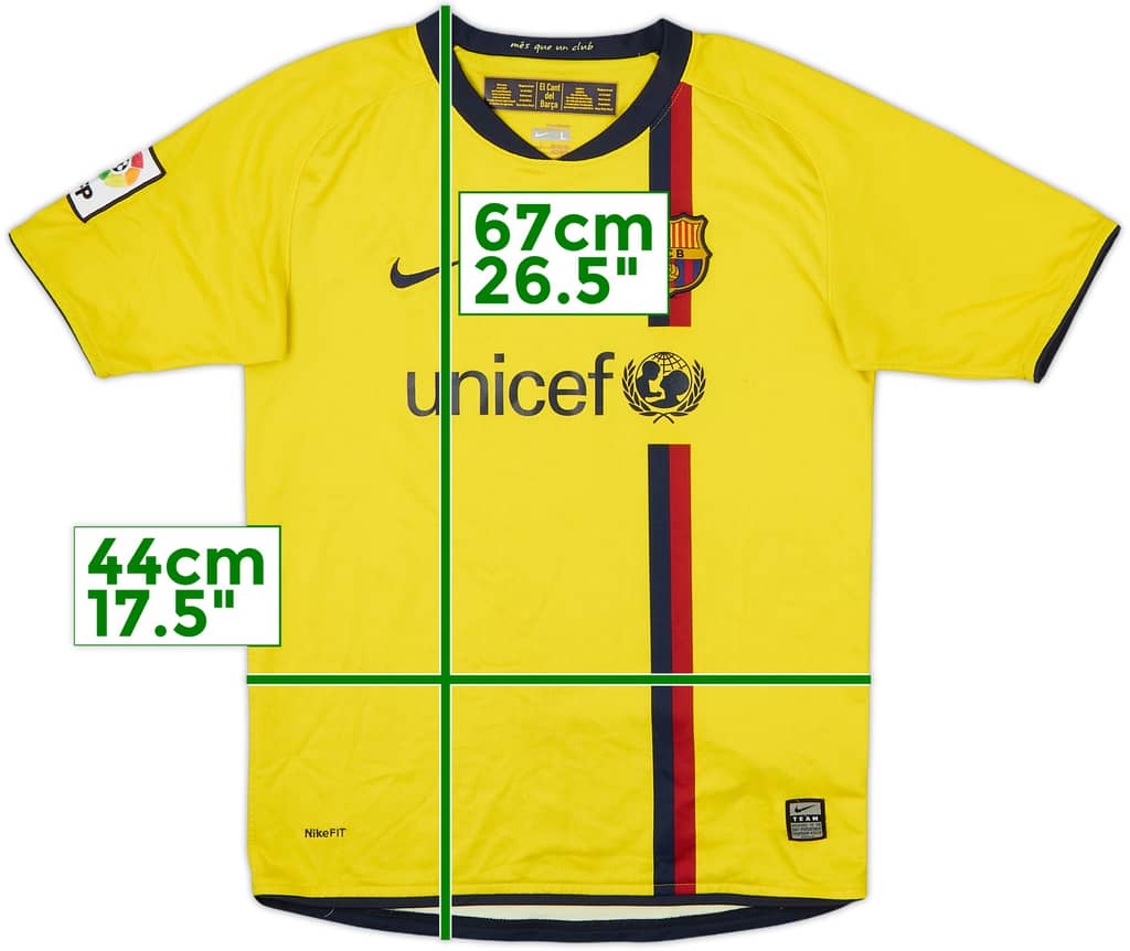 2008-10 Barcelona Away Shirt - 6/10 - (L.Boys)