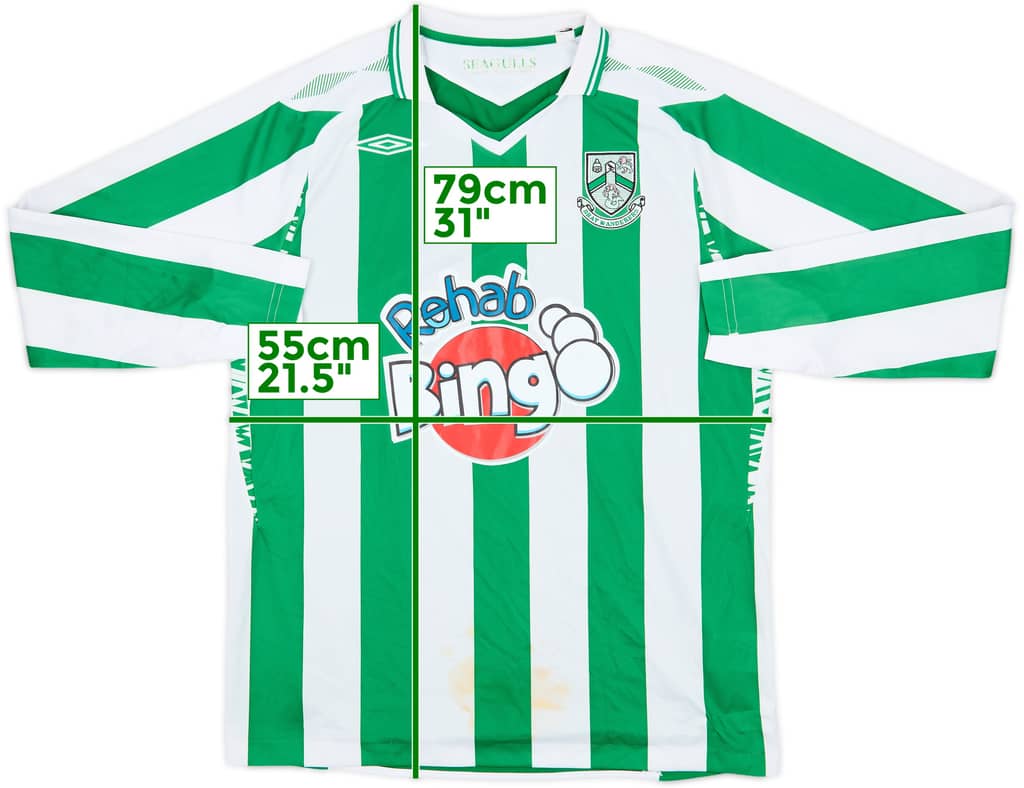 2009 Bray Wanderers Home L/S Shirt - 5/10 - (L)