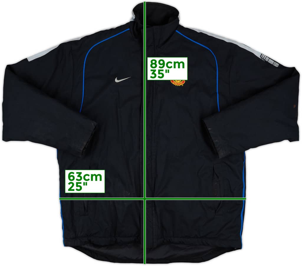2002-03 Manchester United Nike Padded Bench Coat - 7/10 - (M)