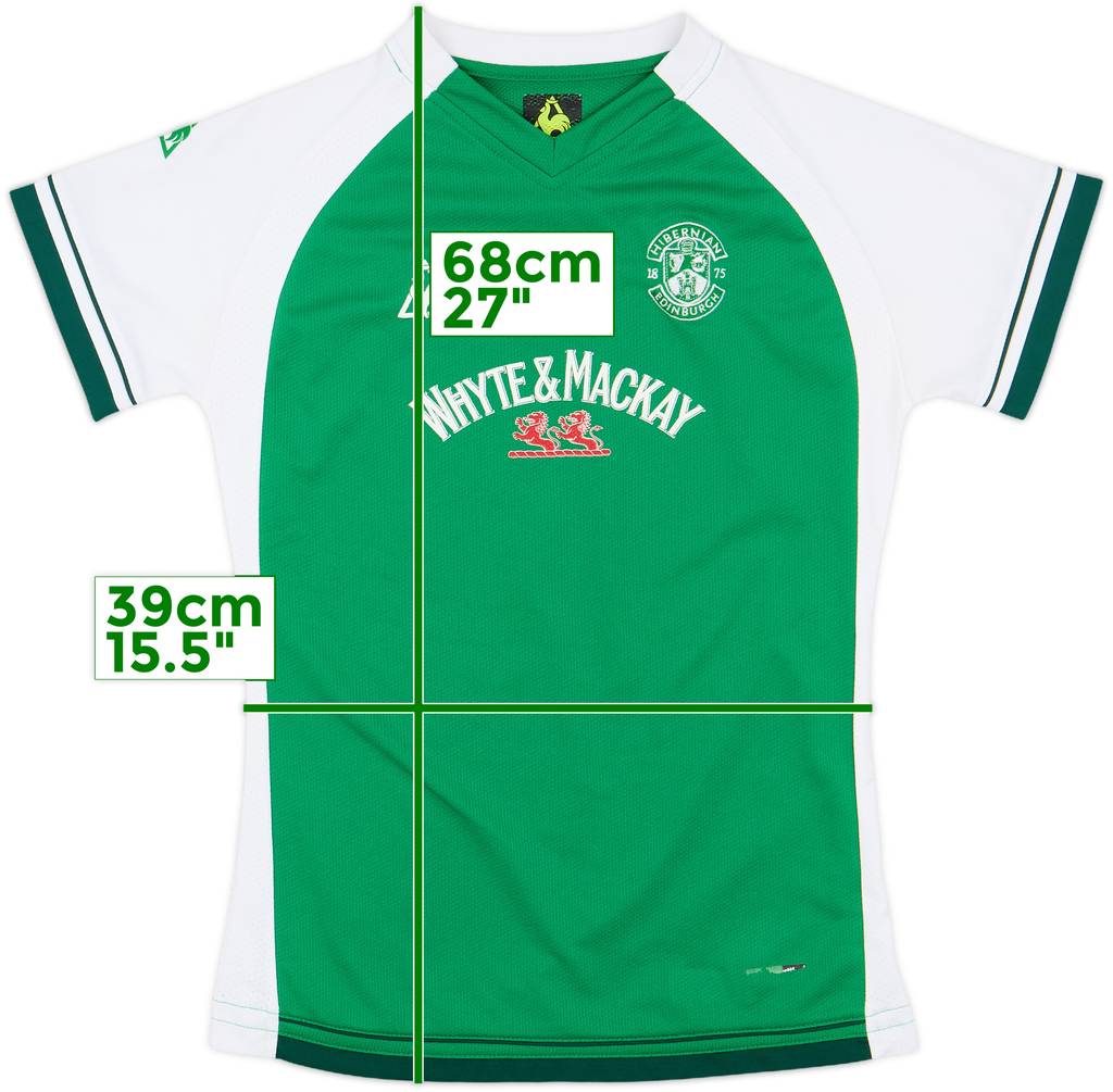 2008-09 Hibernian Home Shirt - 8/10 - (Women's M)