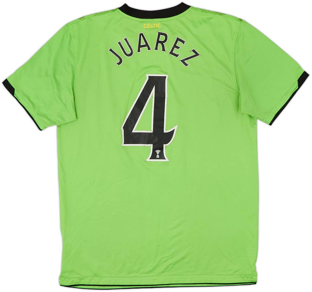 2010-11 Celtic Away Shirt Juarez #4 - 5/10 - (M)