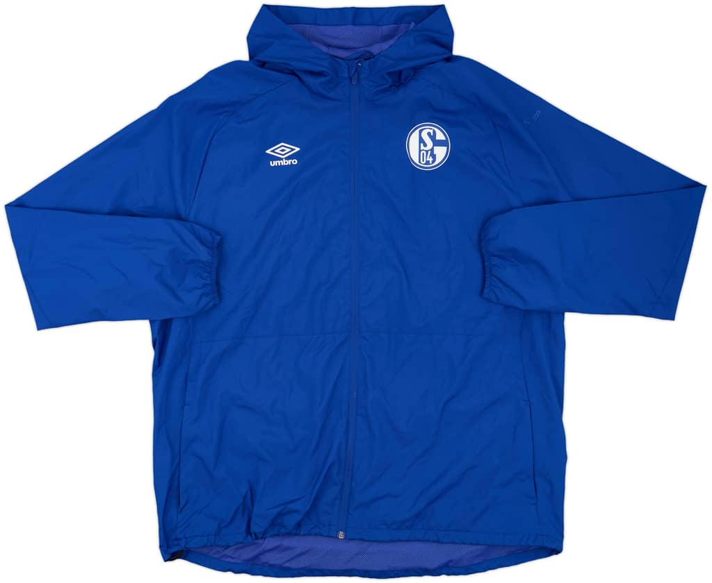 2020-21 Schalke Umbro Hooded Rain Jacket - 6/10 - (3XL)